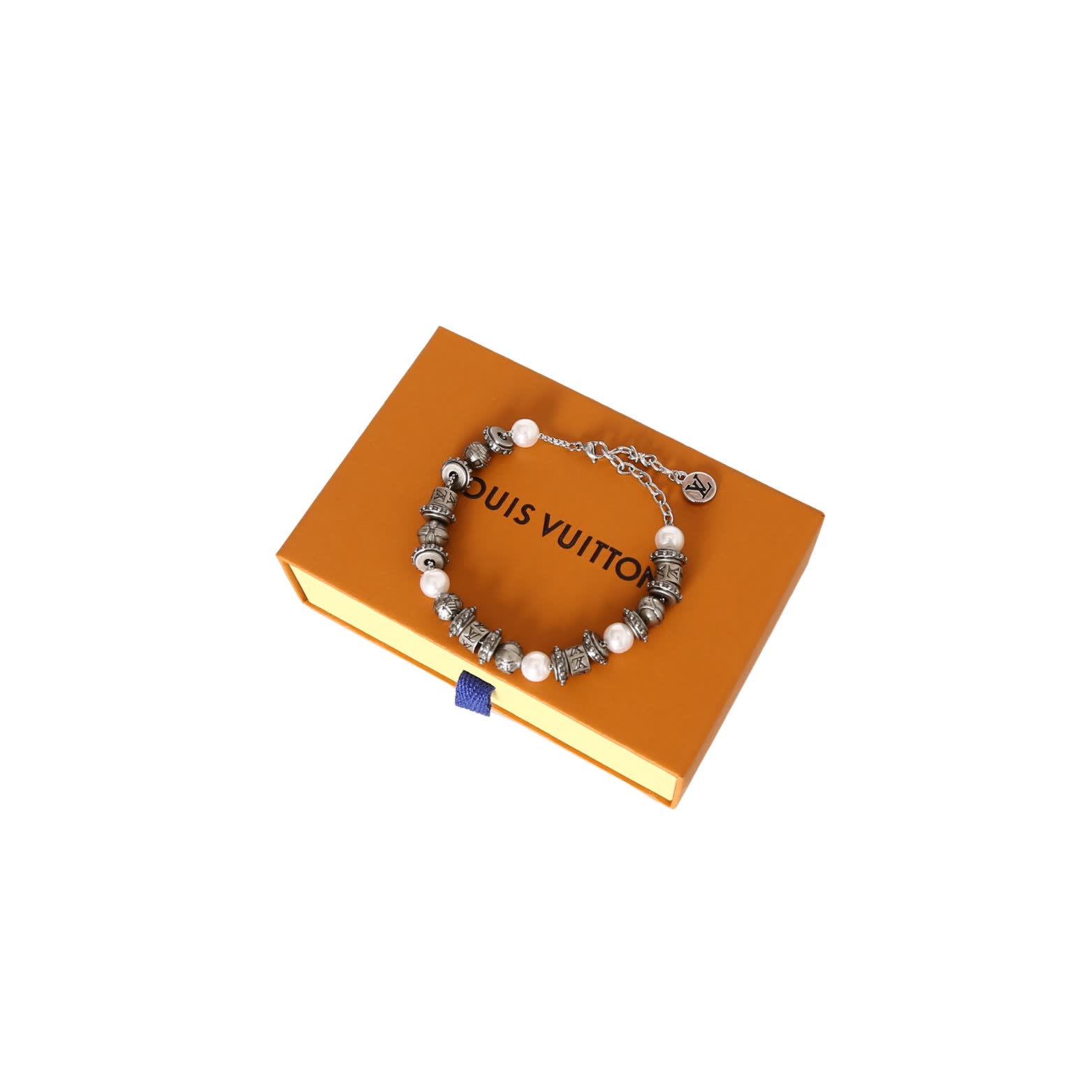 Louis Vuitton Silver Beaded Bracelet